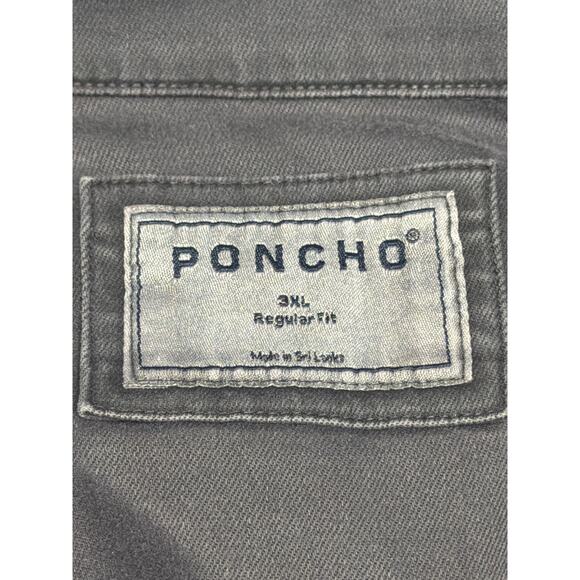 Poncho Outdoors Shirt Mens 3XL Black The Matamoros LS Pearl Snaps Denim Rodeo - Picture 5 of 7